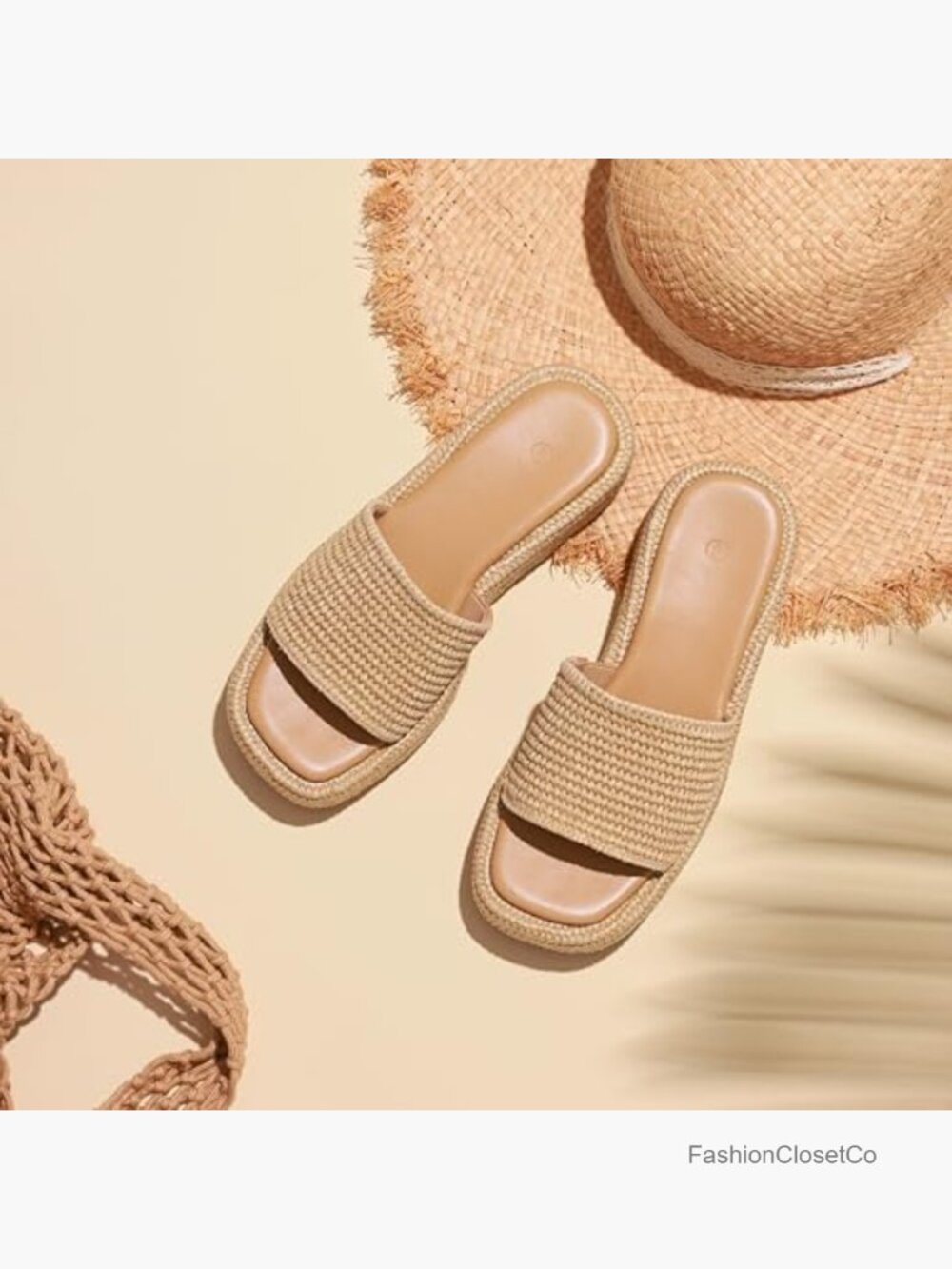 Jute Platform Espadrille Sandals - Slip On Wedges with Ankle Strap - Bohemia - Picture 5 of 7